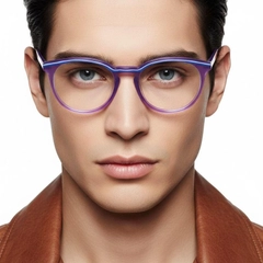 Gafas redondas de acetato morado #BS0218-0493