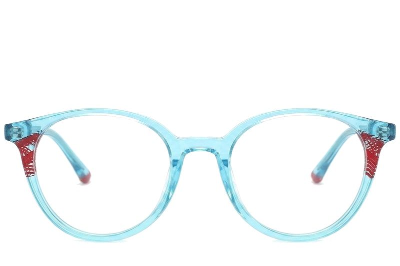 Bicchieri rotondi in acetato blu #BS0218-0498