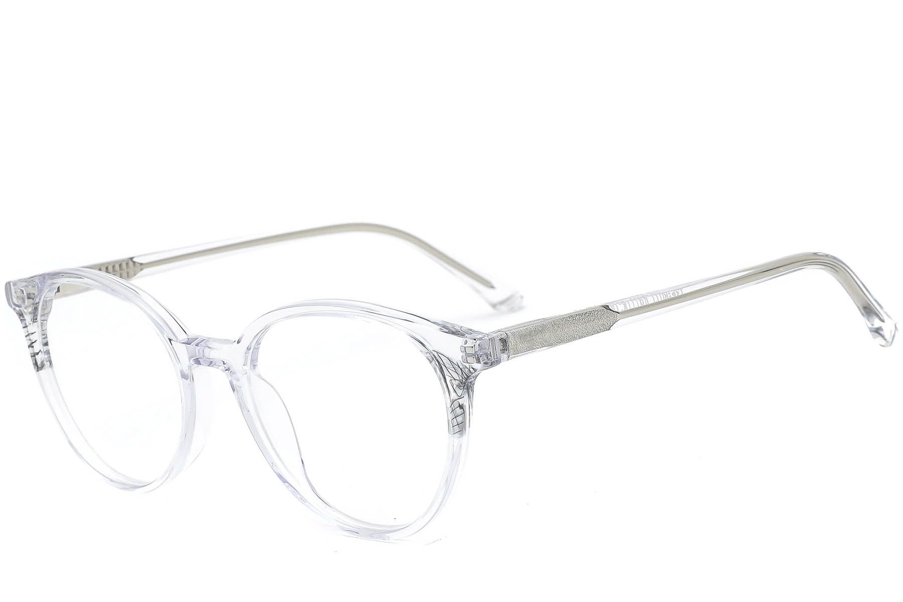 Gafas redondas de acetato transparente #BS0218-0499