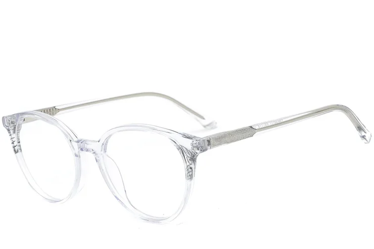 Round Transparent Acetate Glasses #BS0218-0499