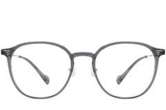 Oval Grey Metal Glasses #BS0406-0002