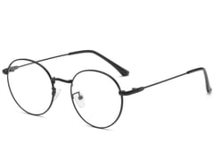 Oval Black Metal Glasses #BS0406-0005