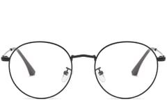 Oval Black Metal Glasses #BS0406-0005