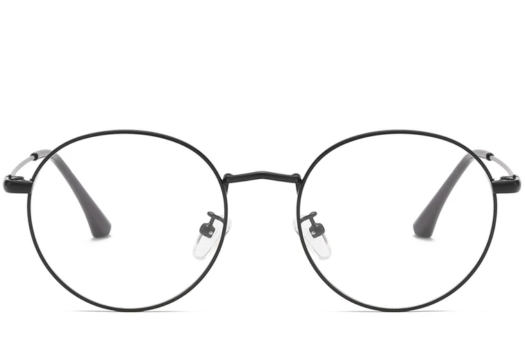 Oval Black Metal Glasses #BS0406-0005