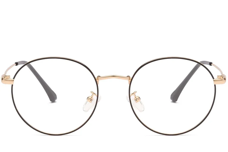 Gafas ovaladas de metal dorado #BS0406-0006