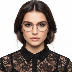 Geometric Black Metal Glasses #BS0406-0019