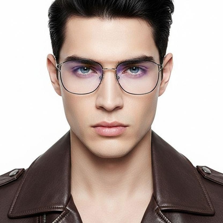 Lunettes rectangulaires noires TR90 #BS0406-0024