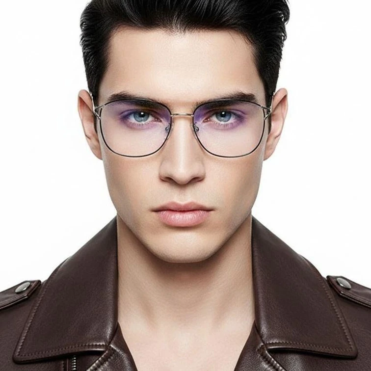Gafas rectangulares negras TR90 #BS0406-0024