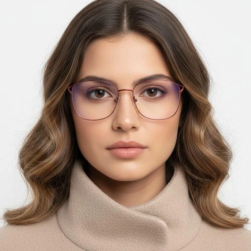 Lunettes rectangulaires rouges TR90 #BS0406-0025