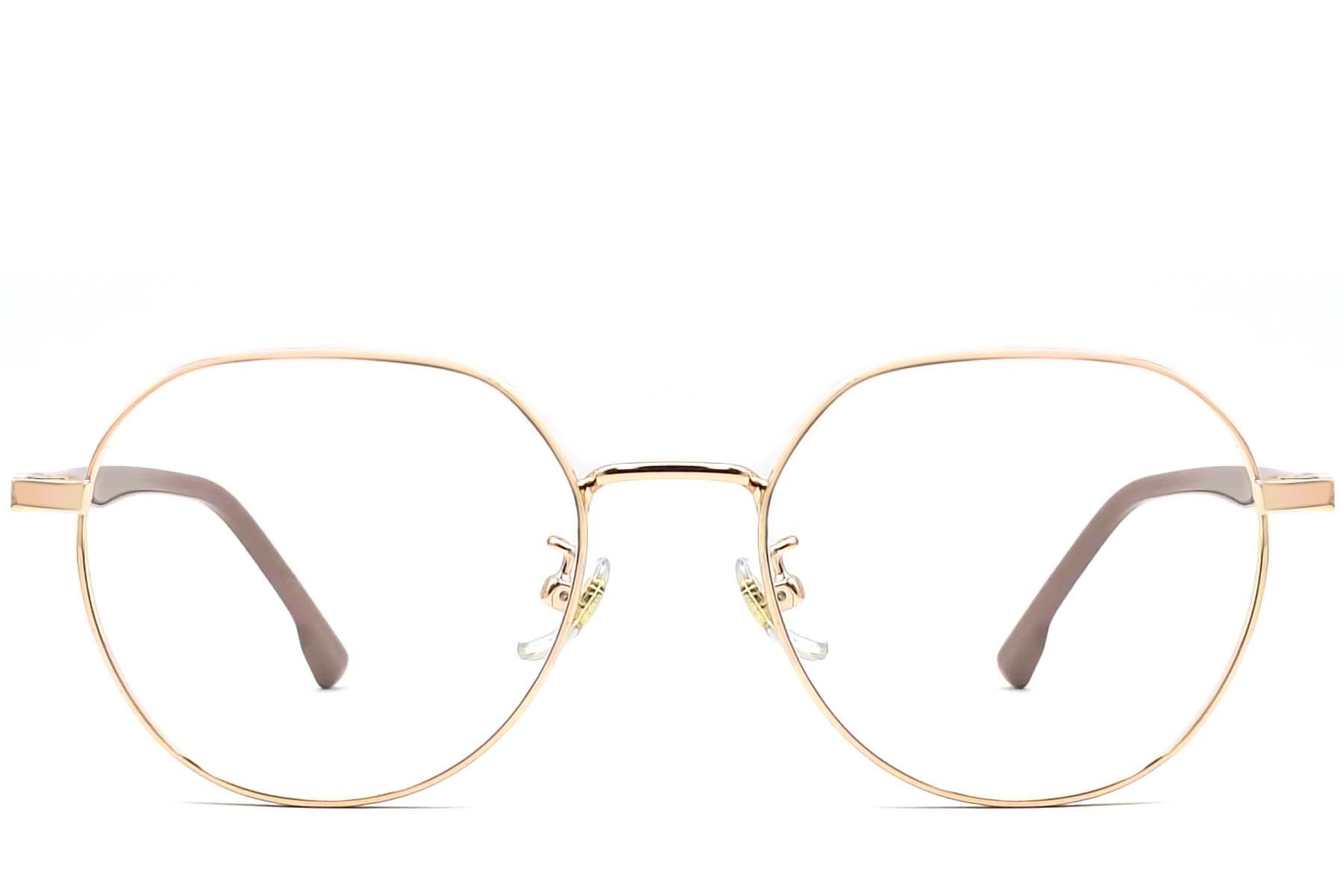 Geometric Brown Metal Glasses #BS0406-0027