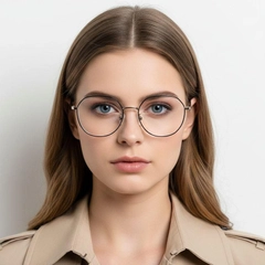 Geometrische schwarze Metallbrille #BS0406-0030