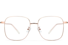 Rectangular Pink Metal Glasses #BS0406-0033