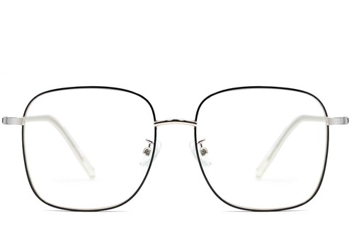 Rectangular Black Metal Glasses #BS0406-0035