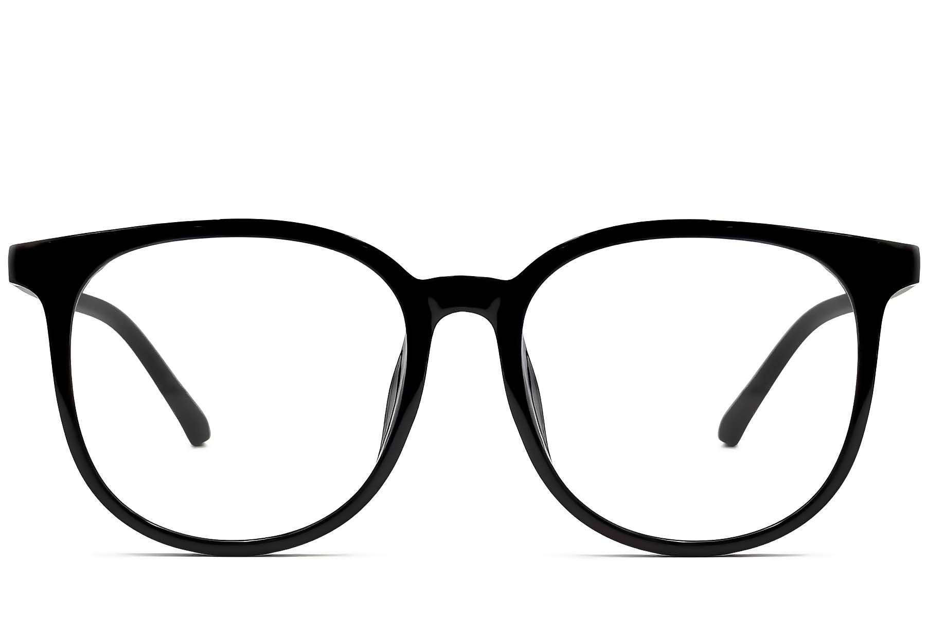 Gafas ovaladas negras TR90 #BS0406-0039