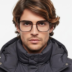 Rectangular Tortoiseshell TR90 Glasses #BS0406-0046