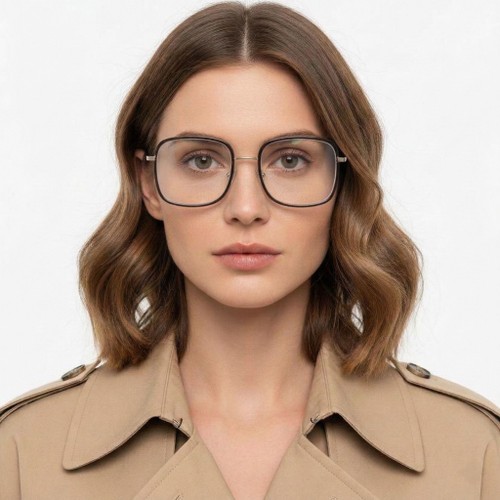 Rectangular Grey TR90 Glasses #BS0406-0047