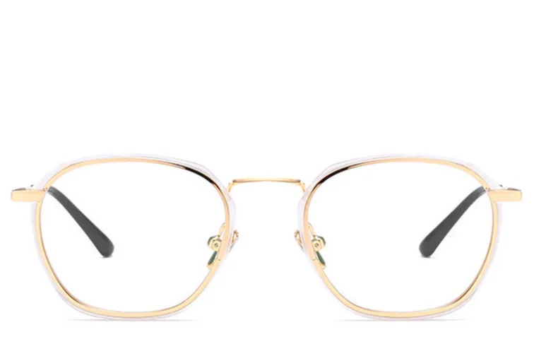 Rectangular Golden Metal Glasses #BS0406-0050