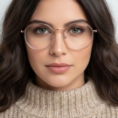 Geometric Brown Metal Glasses #BS0406-0056
