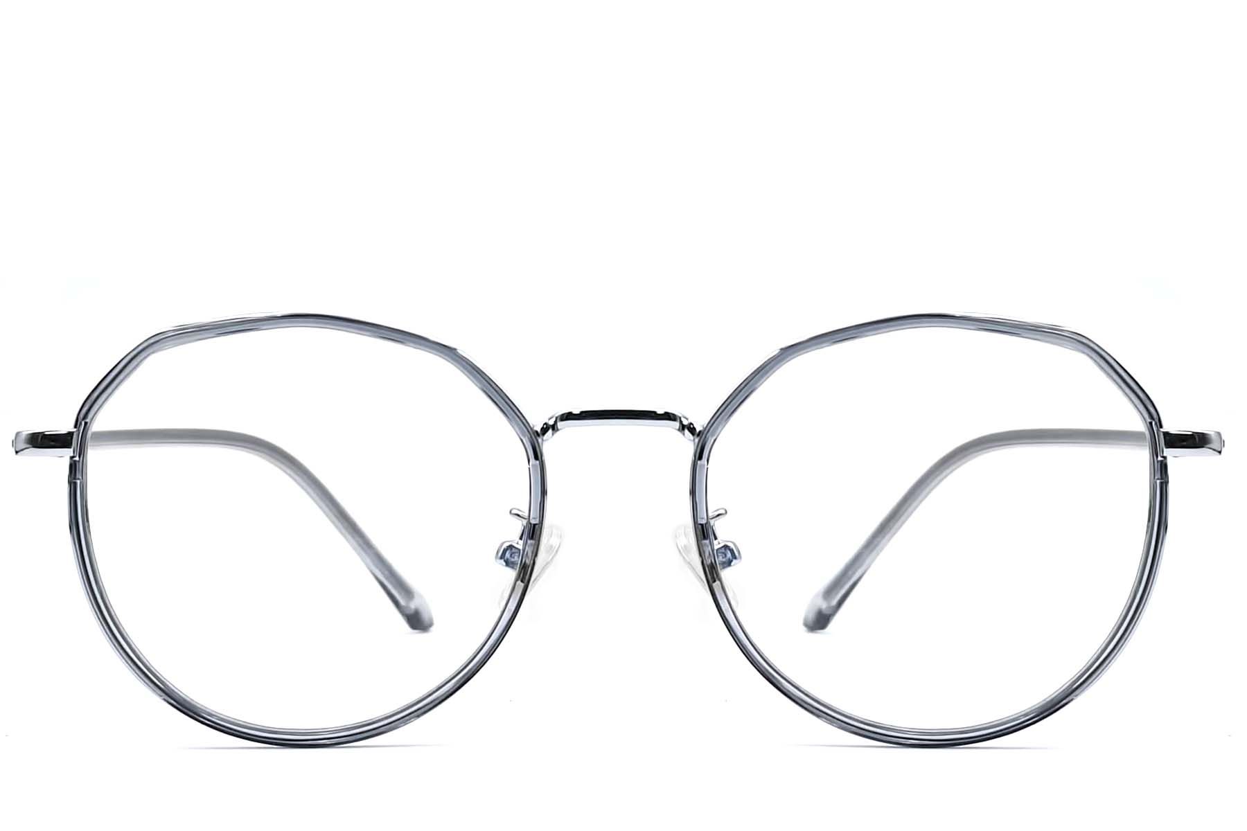 Geometric Grey Metal Glasses #BS0406-0061