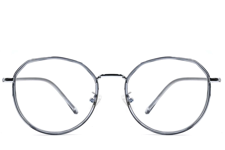 Geometric Grey Metal Glasses #BS0406-0061