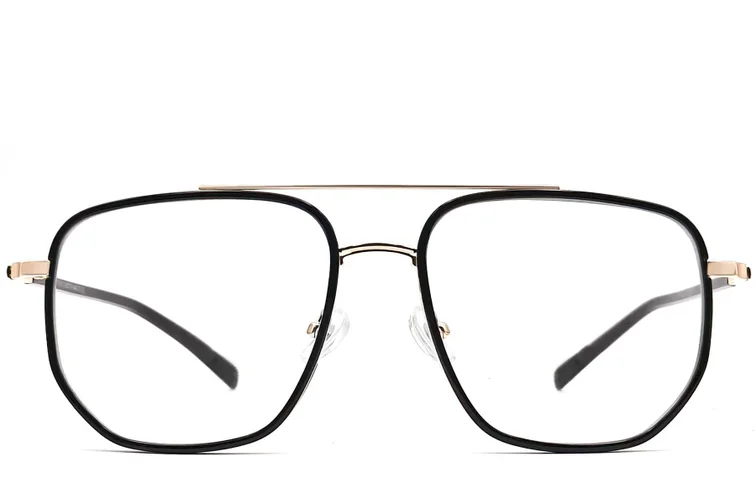 Aviator Golden Metal Glasses #BS0406-0066