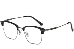 Semi-rimless Grey Titanium Glasses #BS0406-0069