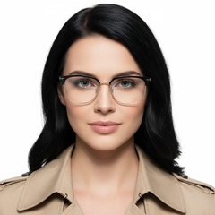 Semi-rimless Golden TR90 Glasses #BS0406-0085