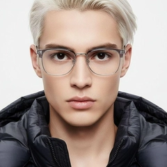 Gafas TR90 grises semi al aire #BS0406-0087