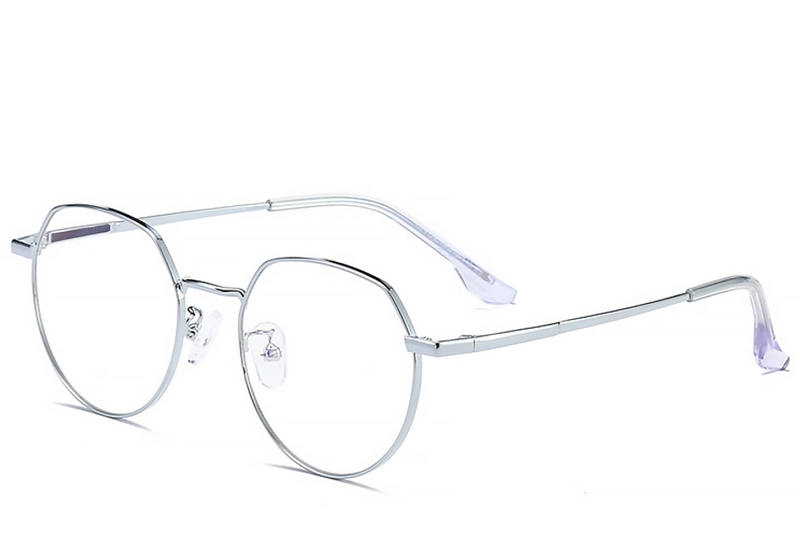 Geometric Silver Metal Glasses #BS0406-0090