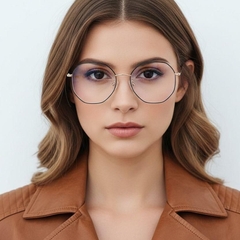 Geometric Black Metal Glasses #BS0406-0098