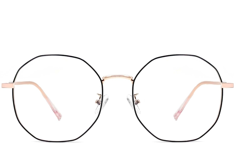 Geometric Black Metal Glasses #BS0406-0104