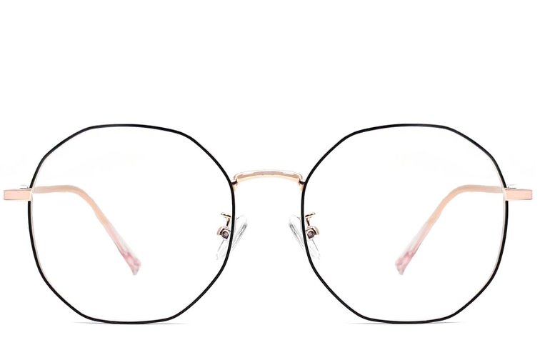 Geometric Black Metal Glasses #BS0406-0104