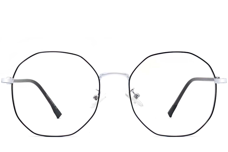 Geometric Silver Metal Glasses #BS0406-0105