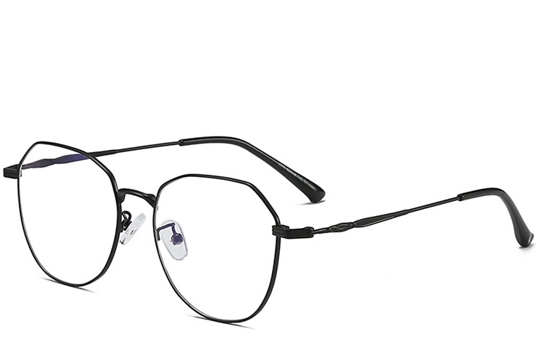 Lunettes géométriques en métal noir #BS0406-0107