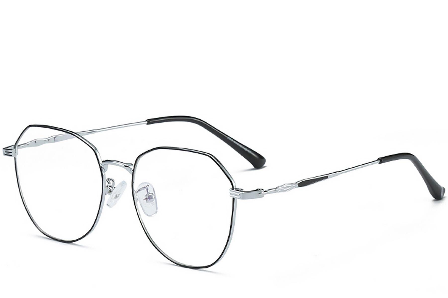 Geometric Silver Metal Glasses #BS0406-0109