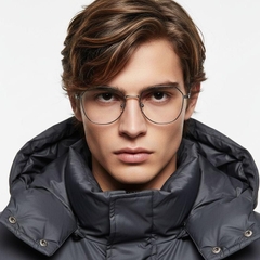 Geometrische Silbermetallbrille #BS0406-0109