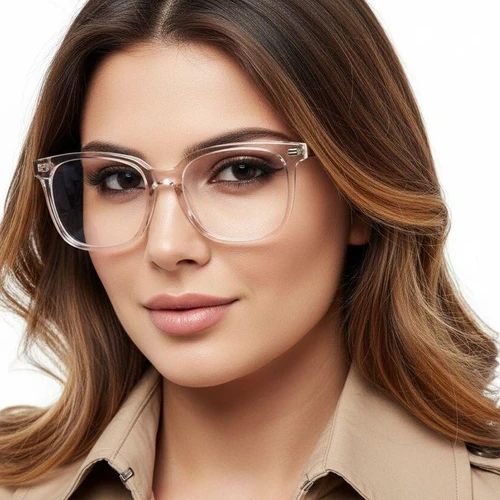 Rectangular Pink TR90 Glasses #BS0406-0112