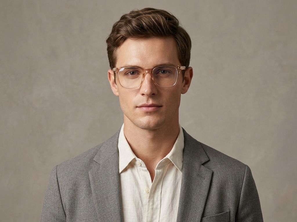 Rectangular Brown TR90 Glasses #BS0406-0114