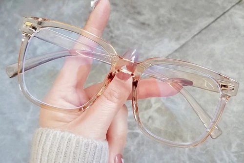 Rectangular Brown TR90 Glasses #BS0406-0114