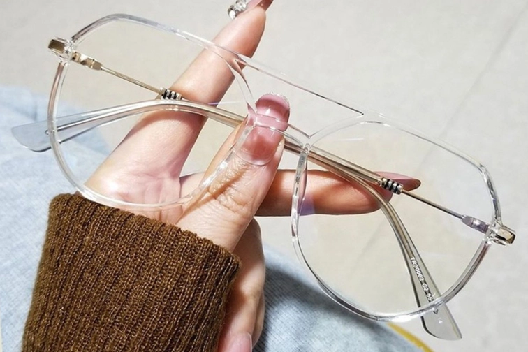 Aviator Transparent TR90 Glasses #BS0406-0117