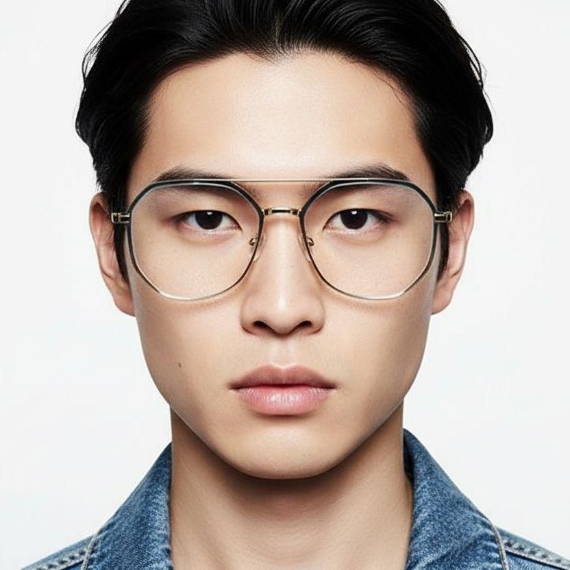 Aviator Blue TR90 Glasses #BS0406-0118