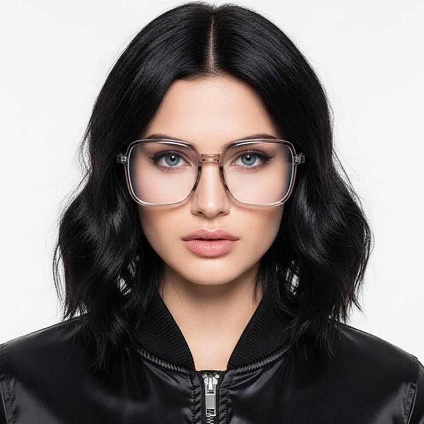 Gafas rectangulares grises TR90 #BS0406-0122