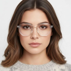 Geometric Transparent TR90 Glasses #BS0406-0127