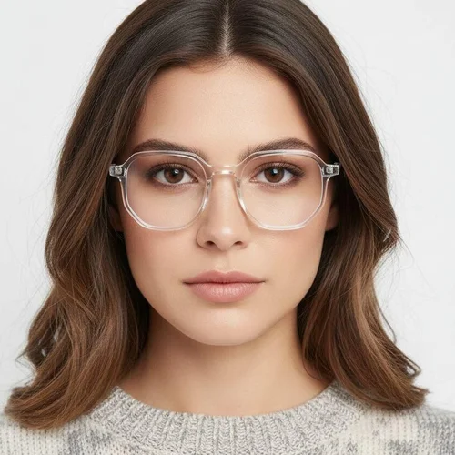 Lunettes géométriques transparentes TR90 #BS0406-0127
