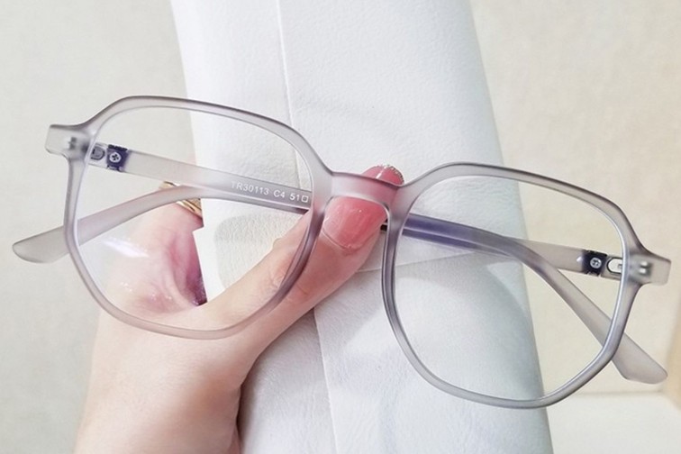 Geometrische graue TR90-Brille #BS0406-0128