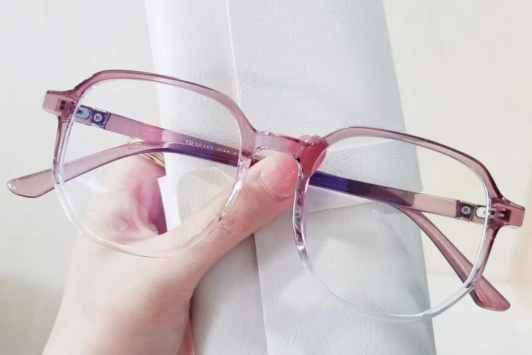 Gafas geométricas TR90 moradas #BS0406-0129