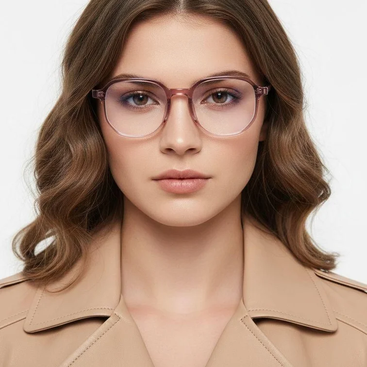 Gafas geométricas TR90 moradas #BS0406-0129