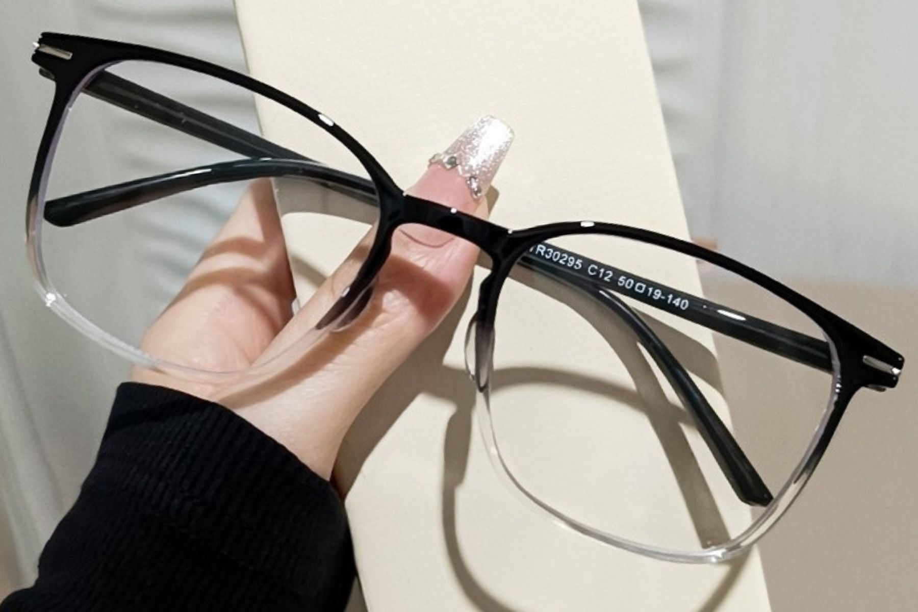 Oval Black TR90 Glasses #BS0406-0134