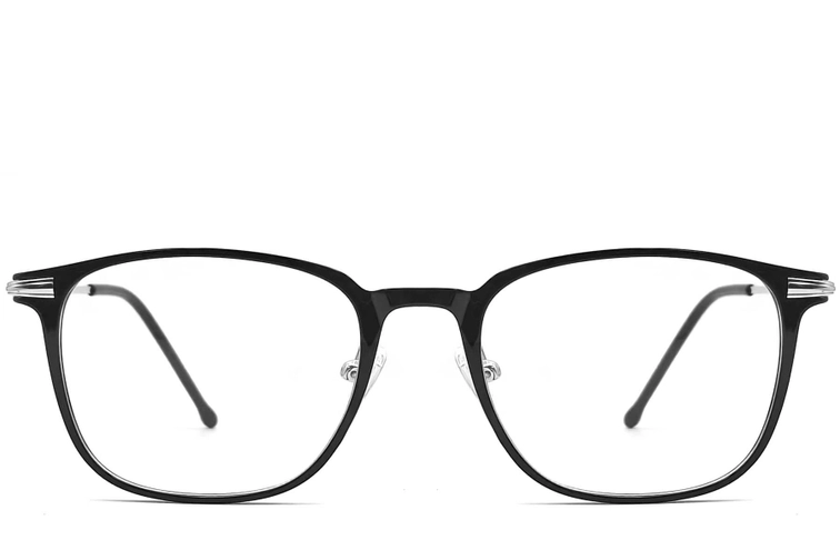 Rectangular Silver TR90 Glasses #BS0406-0141