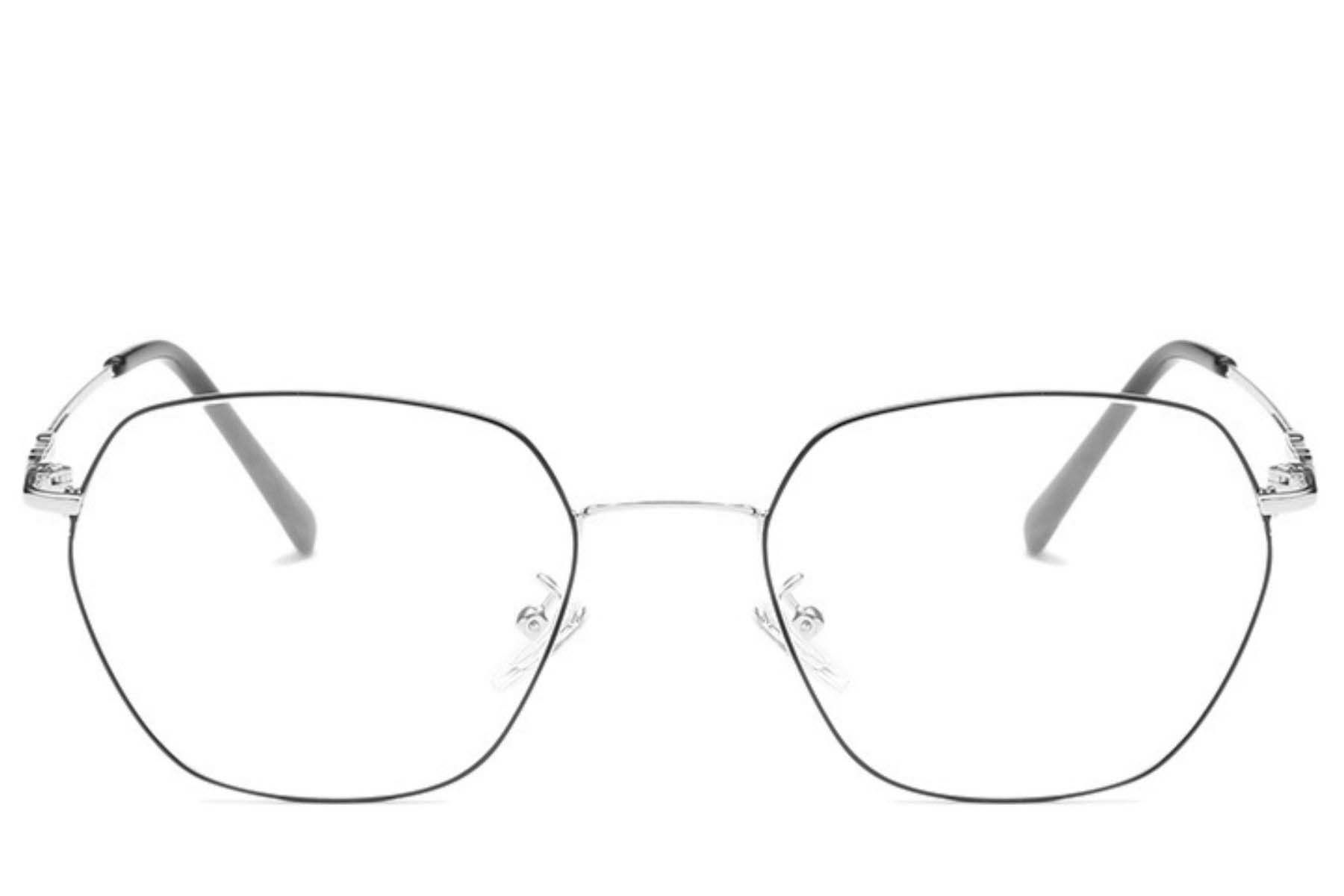 Geometric Silver Metal Glasses #BS0406-0145